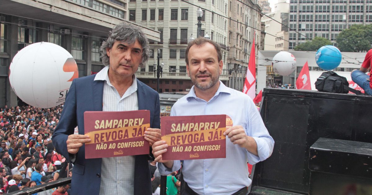Celso e Carlos Giannazi contra o Sampaprev