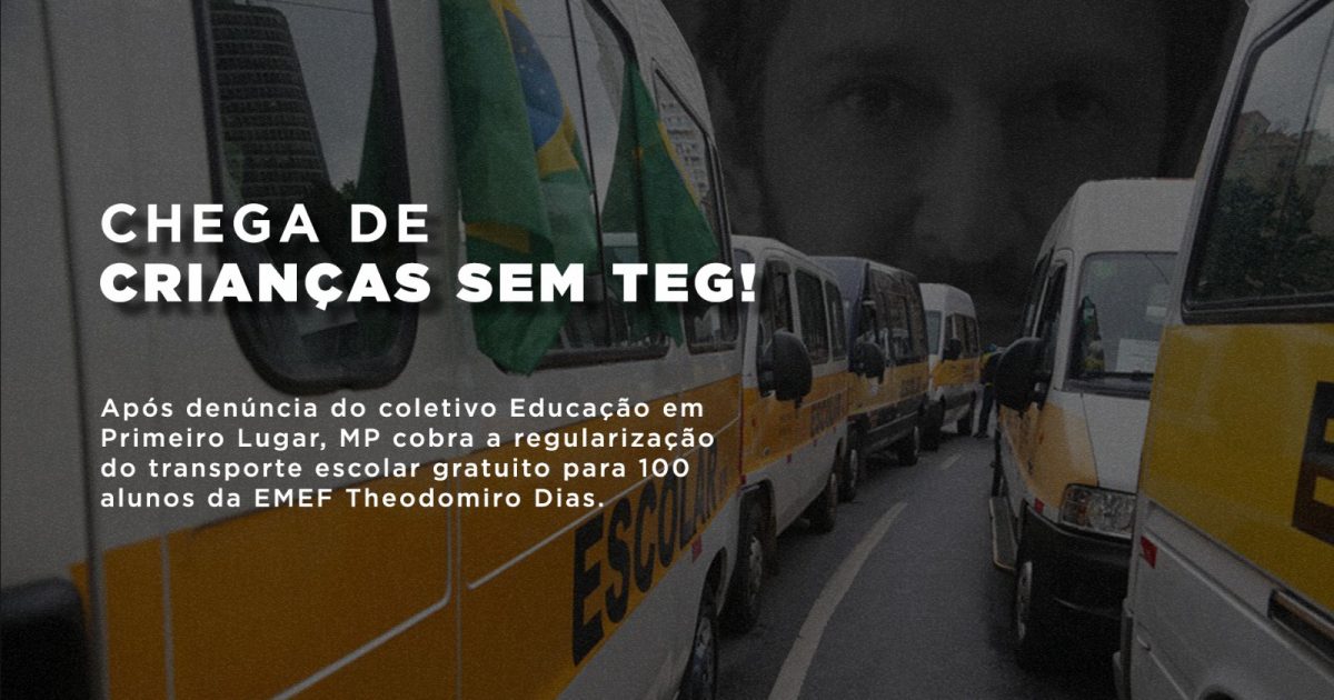 Os alunos da EMEF Desembargador Theodomiro Dias não podem ficar sem TEG!