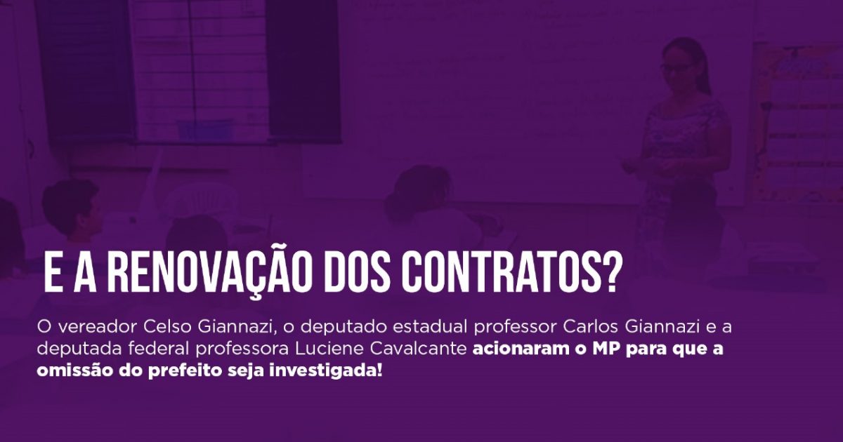 Por causa da morosidade do prefeito, a renovação dos contratos foi judicializada em meio ao período eleitoral.