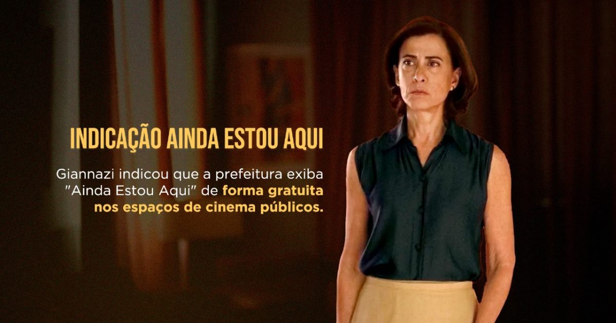 Giannazi defende a exibição gratuita do filme indicado em três categorias do Oscar.