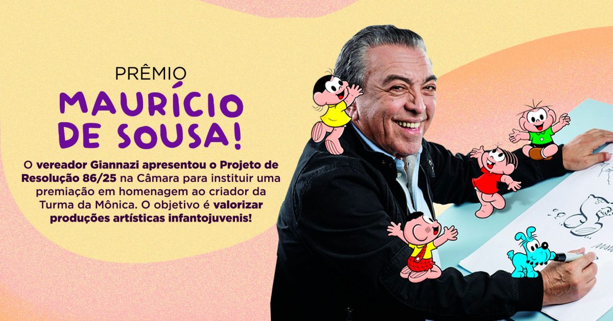 Homenagem a Maurício de Sousa!