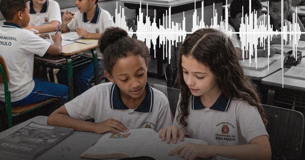 A Secretaria de Educação está gravando a voz de crianças e adolescentes por meio de uma Inteligência Artificial (IA).